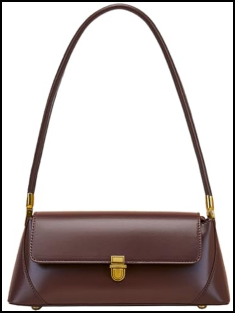 Vintage PU Leather Shoulder Bag Small Purses Crossbody Zipper Handbag Women